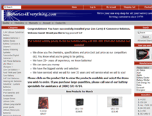 Tablet Screenshot of batteries4everything.com